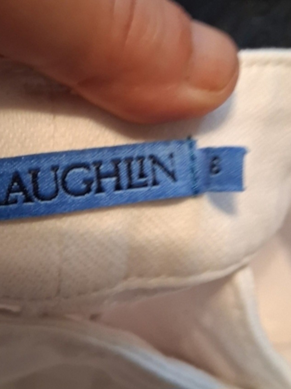 J. McLaughlin Cream Straight-Leg Jeans - Picture 3 of 3